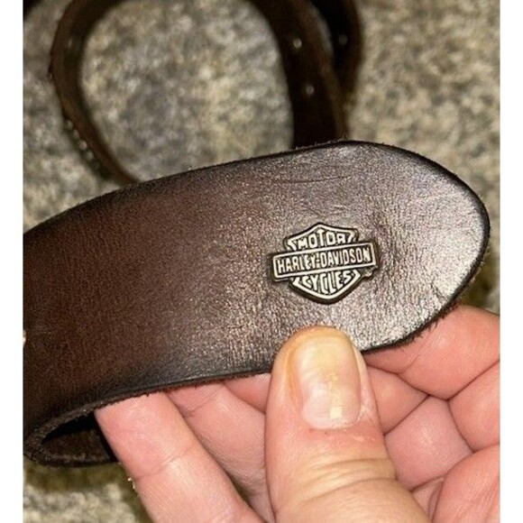 Harley Davidson Womens Studded Belt 34 Medium Eagle Motorcycling Grunge Riding‎ main image 2